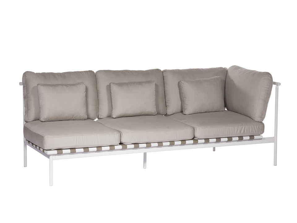 Around Deep Seating Triple - Aluminium Right Arm