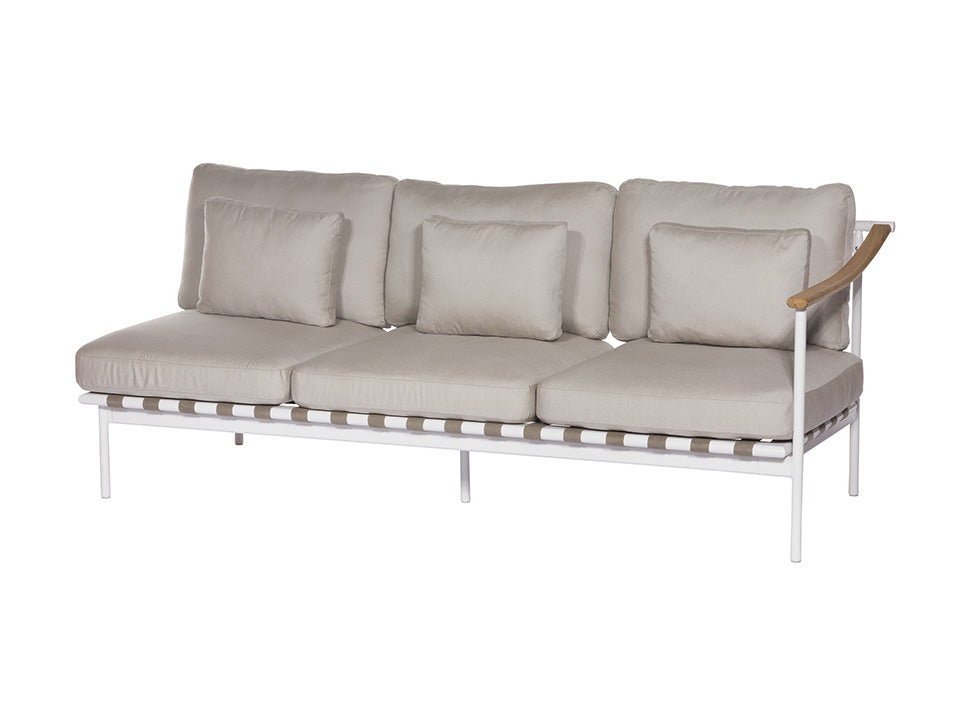 Around Deep Seating Triple - Teak Right Arm