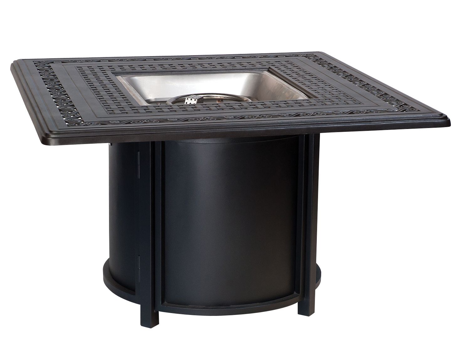 Universal Round Fire Table Base with Square Burner