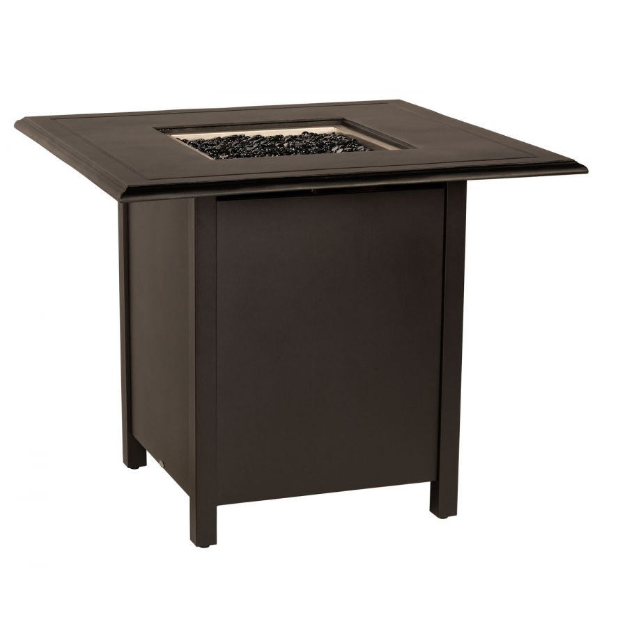 Solid Cast Square Counter Height Fire Table