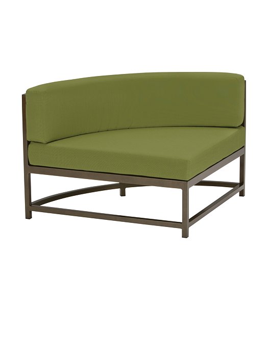 Cabana Club Cushion Curved Corner Module (15" Seat Height)
