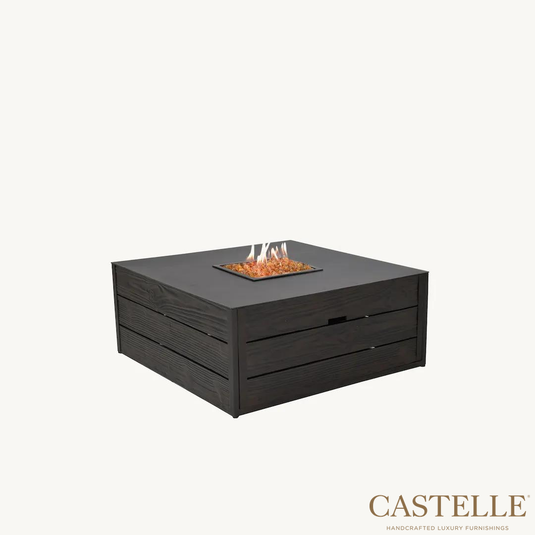 Nature's Wood Square Firepit Coffee Table