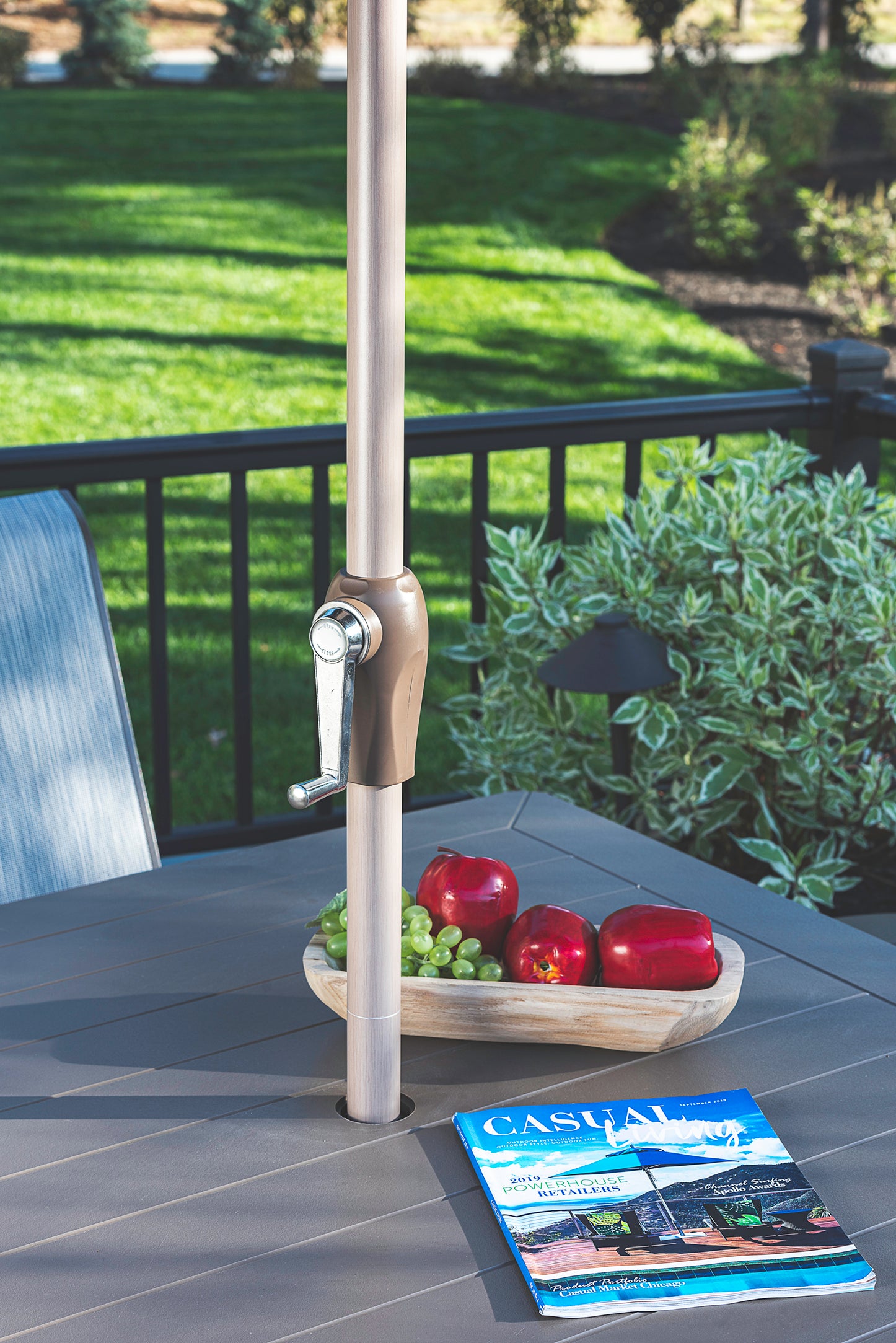 Monterey Market Umbrella - Crank/Auto Tilt