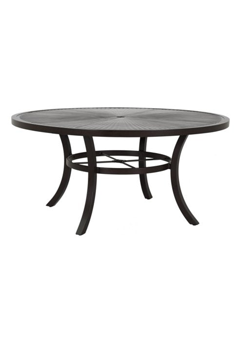 Linea 64" Round KD Dining Umbrella Table