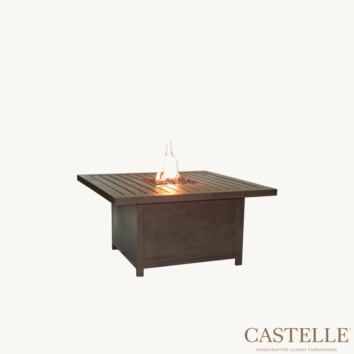 Moderna 36" X 52" Rectangular Coffee Table With Firepit