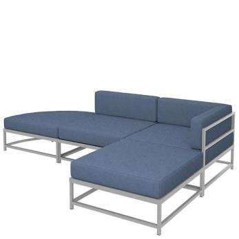 Cabana Club Cushion Square Ottoman (17" Seat Height)