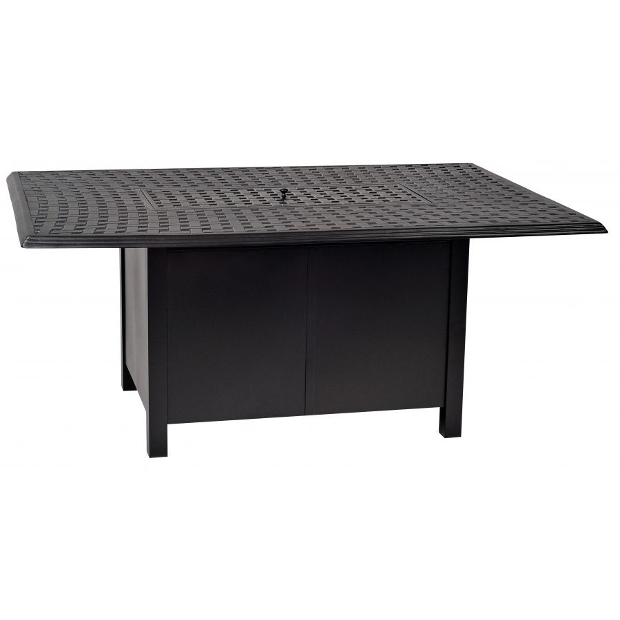 Universal Rectangular Fire Table Base with Rectangular Burner