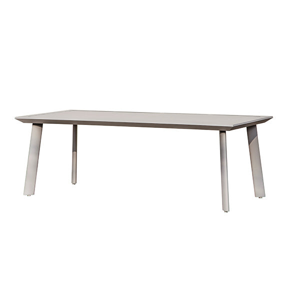 Vienna 87x40 Dining Table W/Aluminum Slat Top