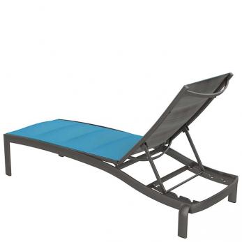 KOR Padded Sling Armless Chaise Lounge