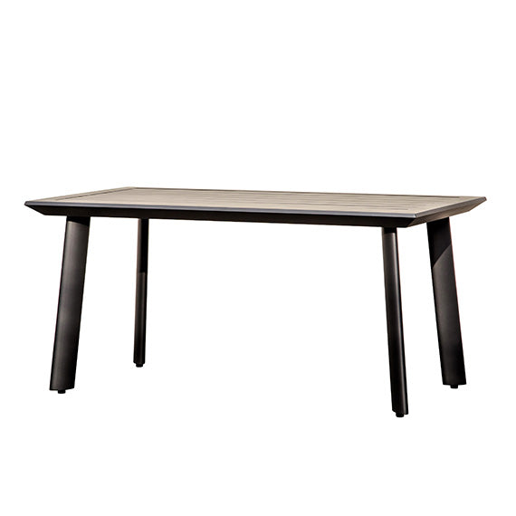 Vienna 63x38 Dining Table W/Aluminum Slat Top