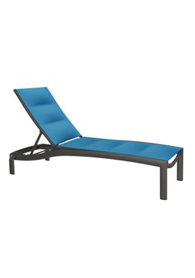 KOR Padded Sling Armless Chaise Lounge