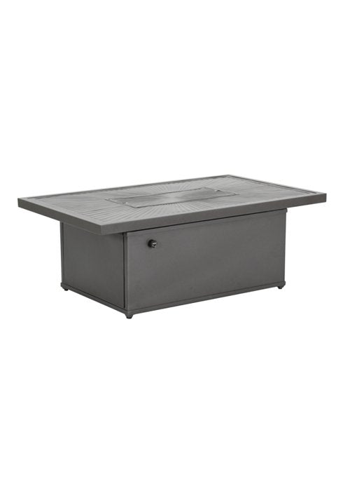 Linea 50" x 30" Rectangular, 24" HT, Match Lit Fire Pit