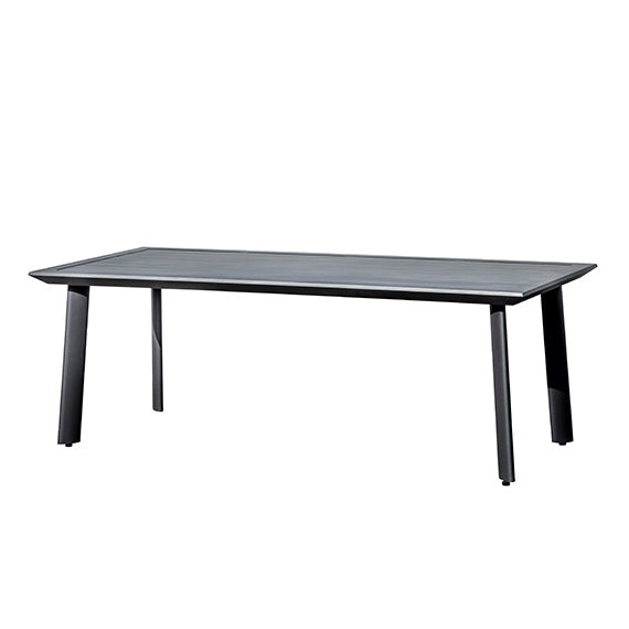 Vienna 87x40 Dining Table W/Aluminum Slat Top